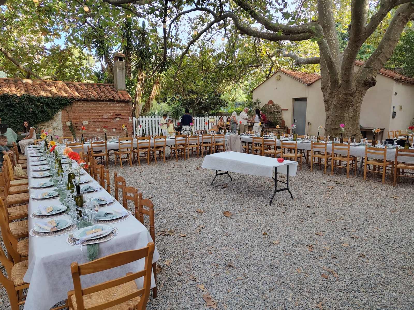 Décoration de mariage au Mas Bazan, domaine près de Perpignan